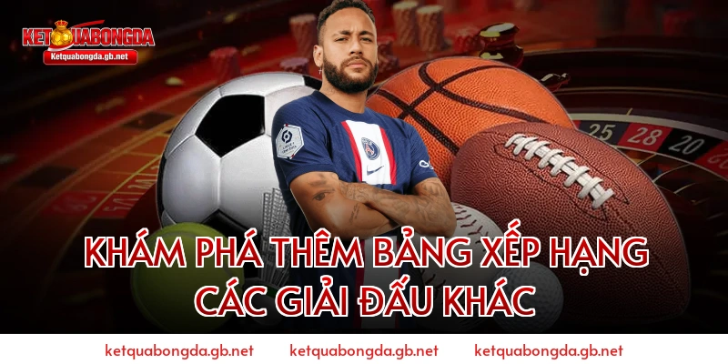 Khám Phá Thêm Bảng Xếp Hạng Các Giải Đấu Khác